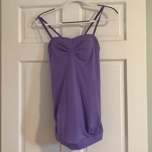 LuLuLemon size 4 adjustable strap tank with bra
